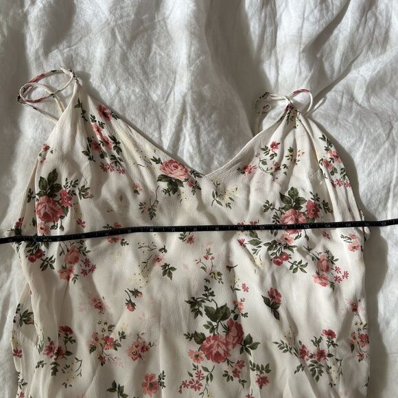 Reformation Dietrich Dress White Rose Floral Size 10 - Picture 12 of 16